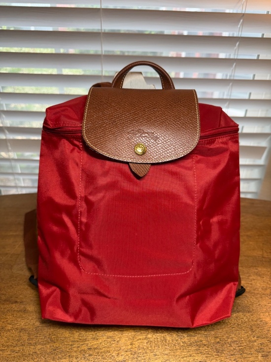 Longchamp Le Pilage Foldable Red Backpack main image 12